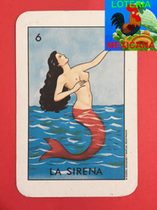 la sirena es parte de las cartas de lotería mexicana